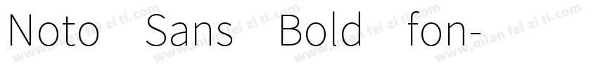 Noto Sans Bold fon字体转换